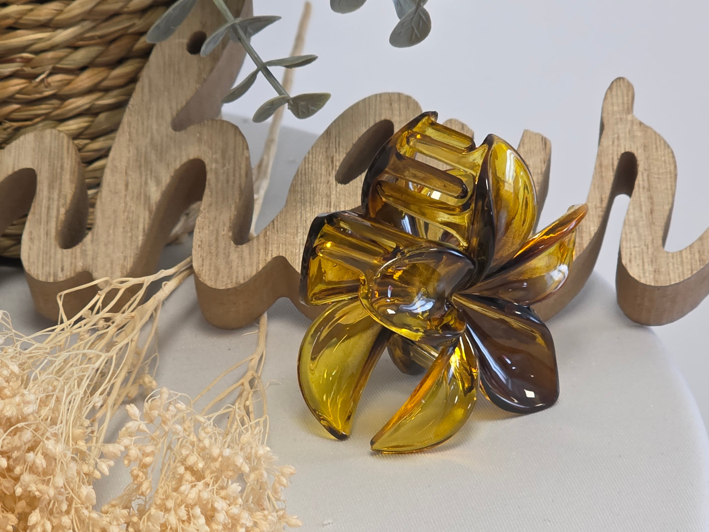 Pince Fleur Jaune Maronné