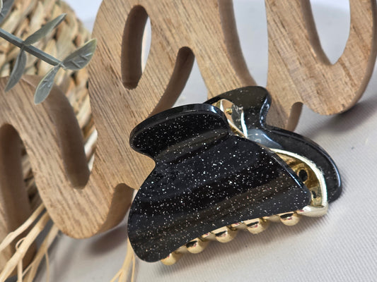 Petite Pince Noir Pailletée