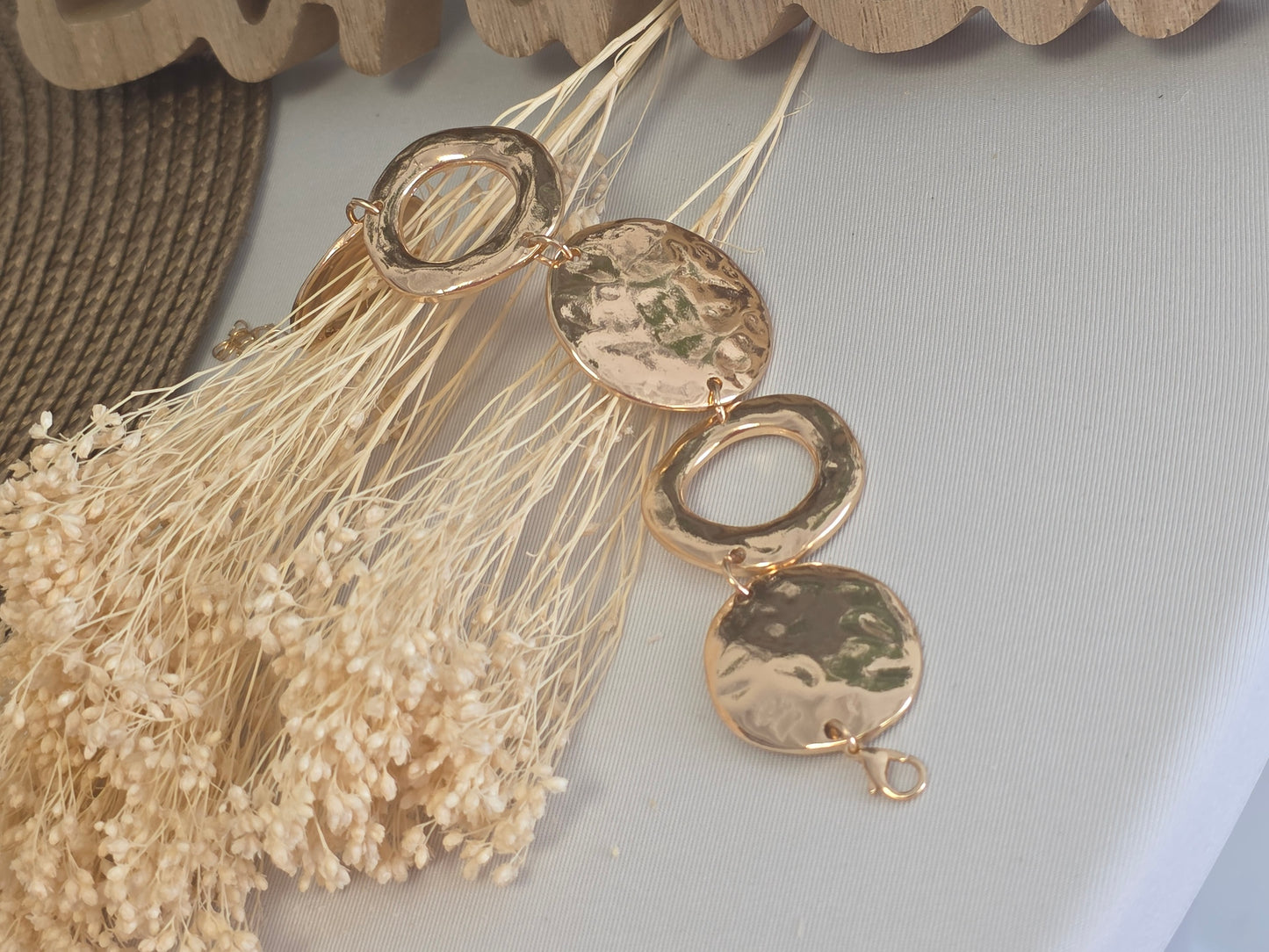 Notre Collection de Bijoux - Bracelet Géométrique Doré