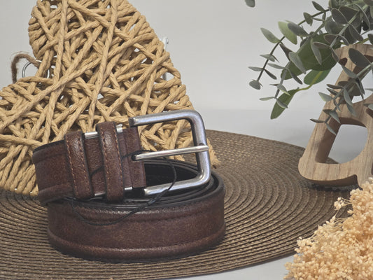 La Ceinture Cuir Homme Tabac