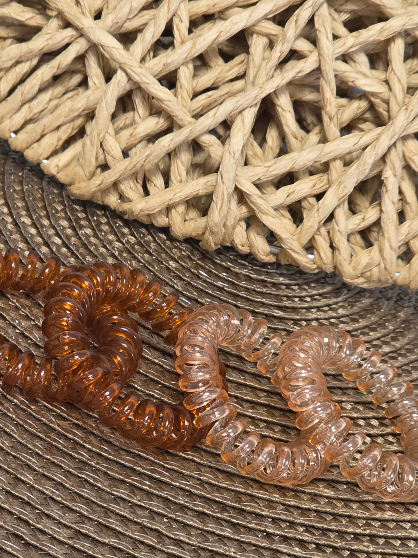 Les Elastiques Spirales - Lots de 4 Elastiques Choco Beige