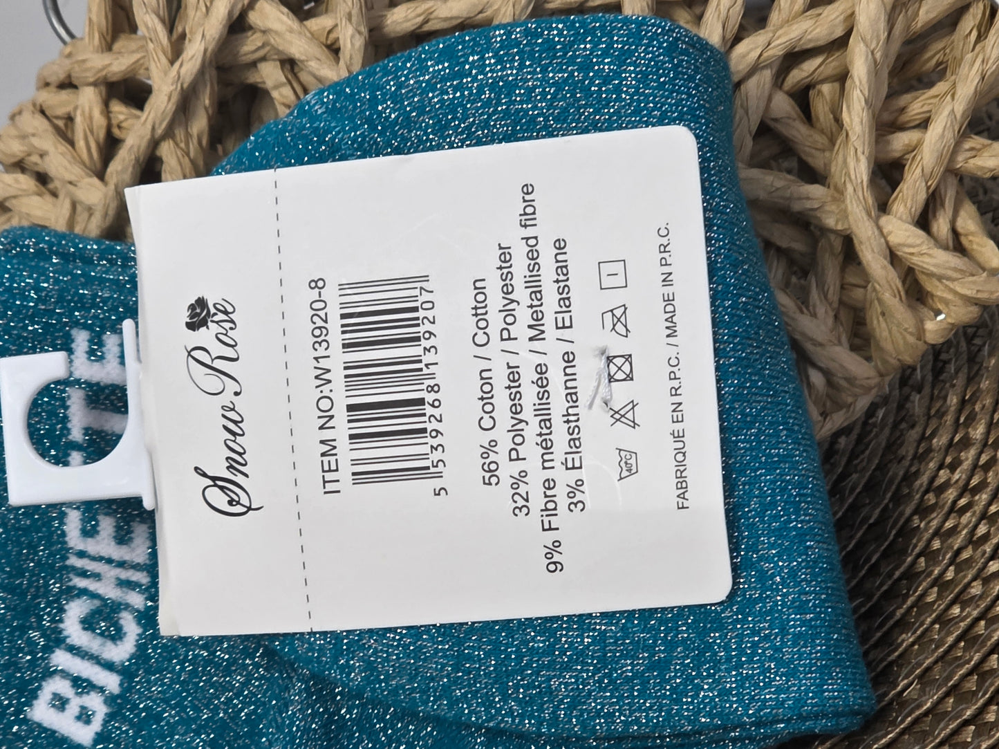 BICHETTE - Duck Blue Sequin Socks