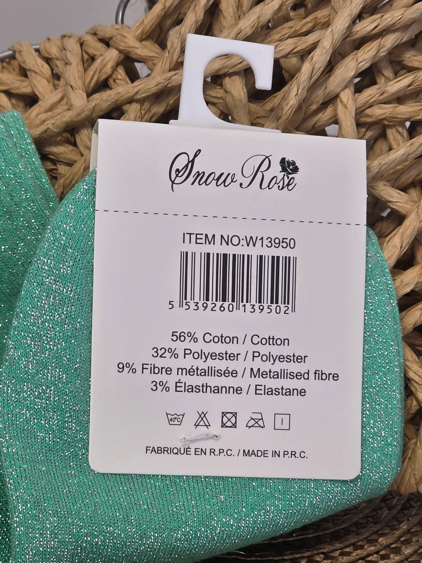 CHATON - Socquette à Paillette Vert