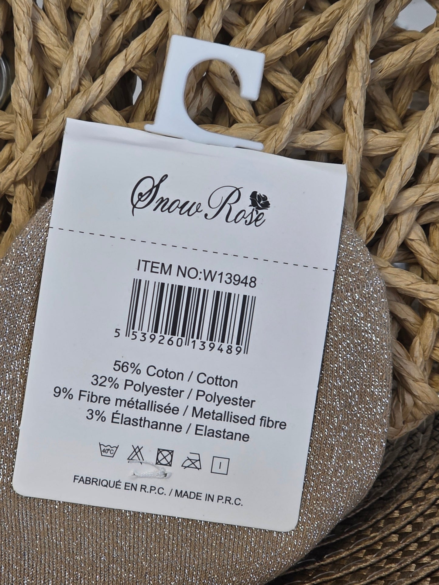 COQUINE - Socquette à Paillette Taupe