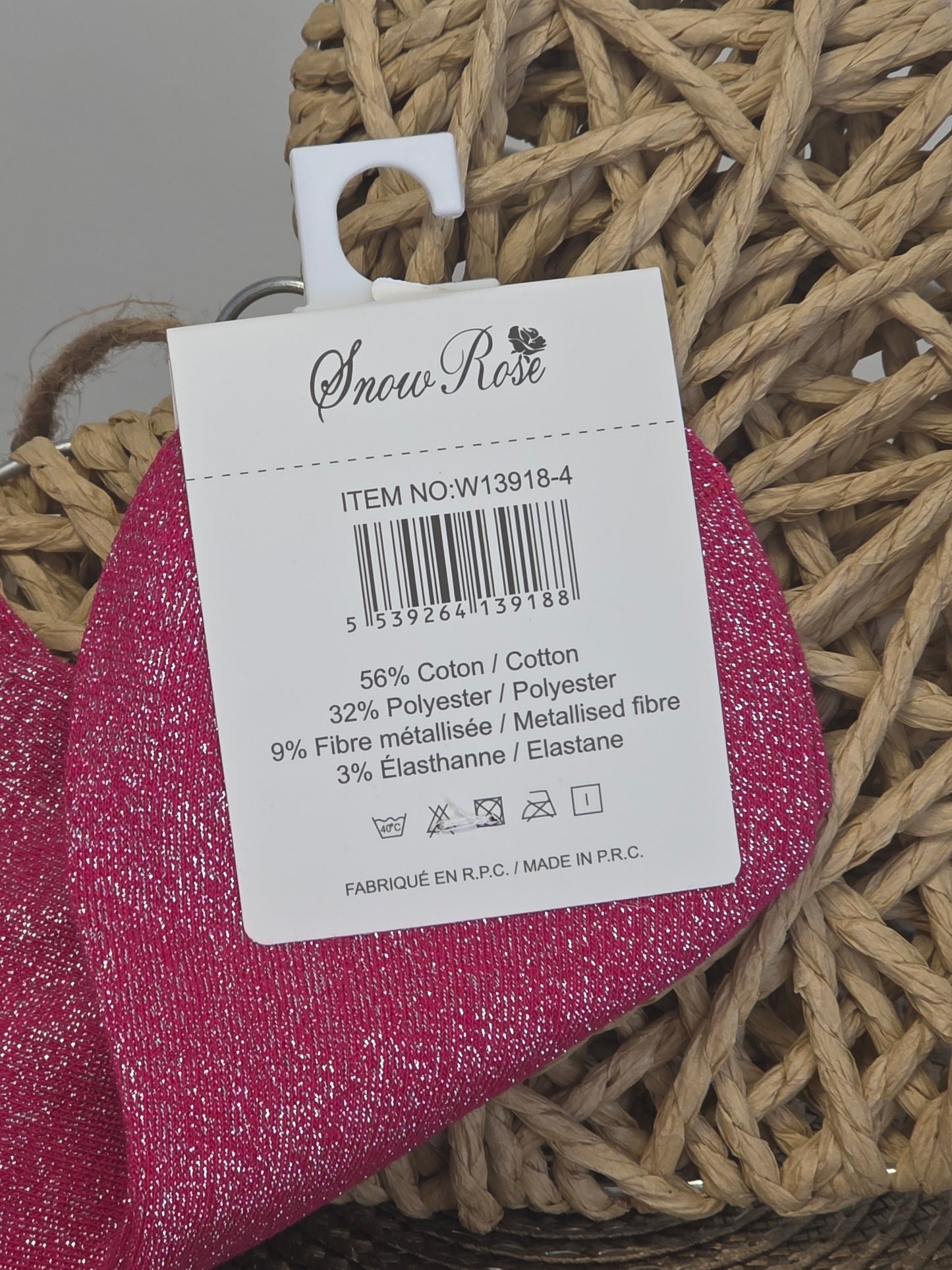 DIVA - Socquette à Paillette Rose