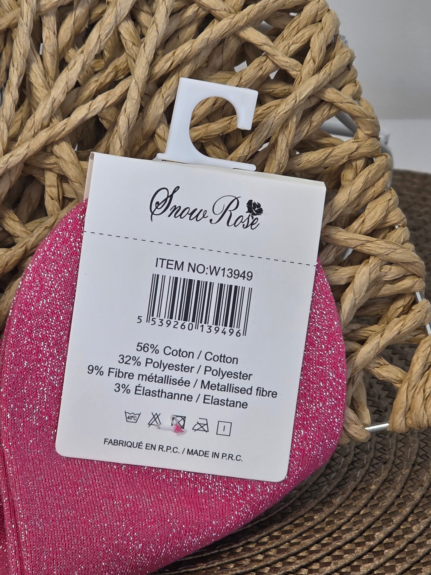 JOLIE - Socquette à Paillette Rose