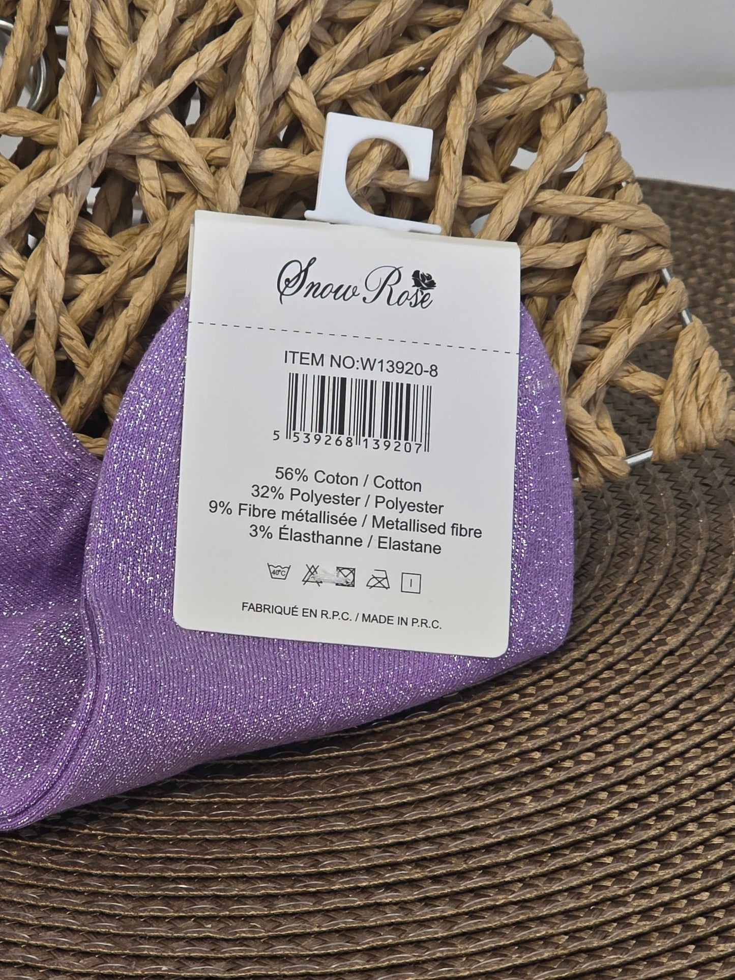 BICHETTE - Socquette Pailletée Violette