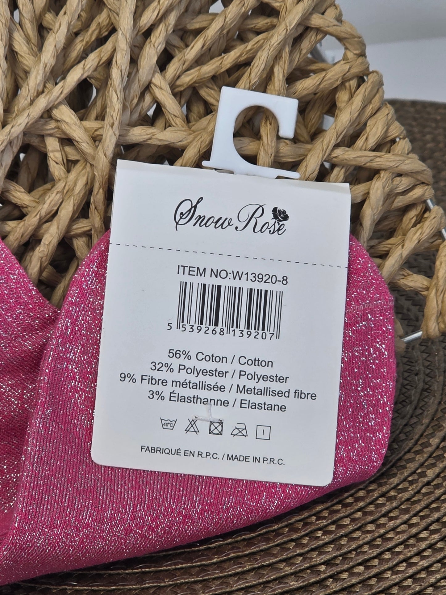 BICHETTE - Socquette à Paillette Rose