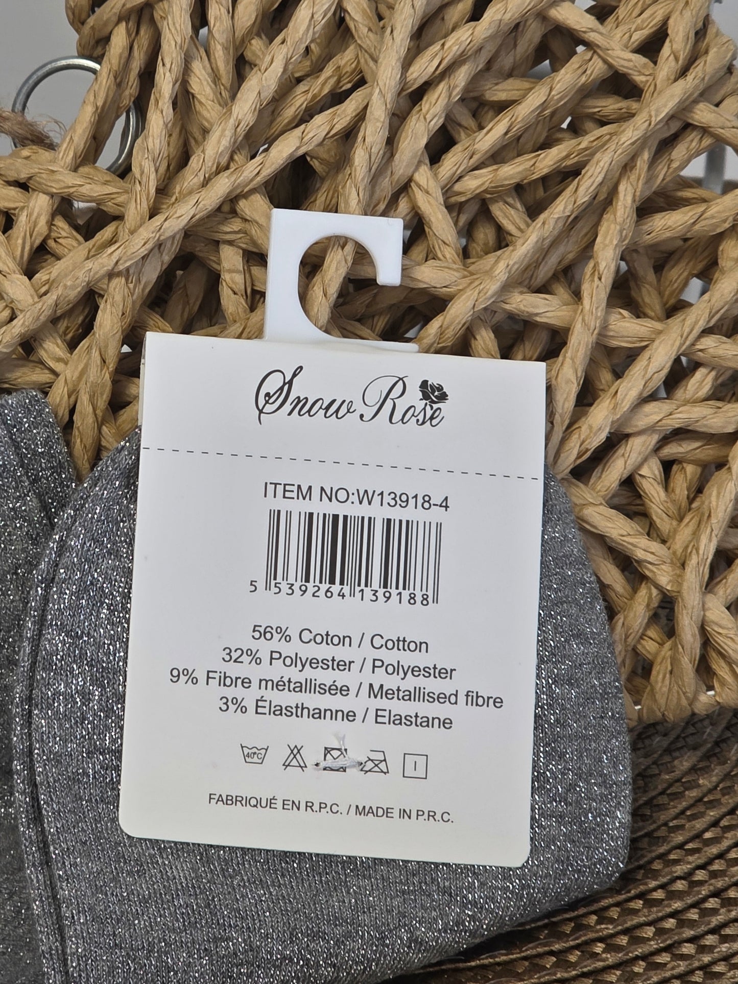 DIVA - Socquette à Paillette Gris