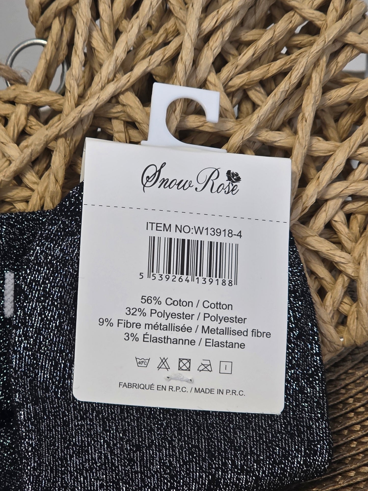 DIVA - Socquette à Paillette Noir