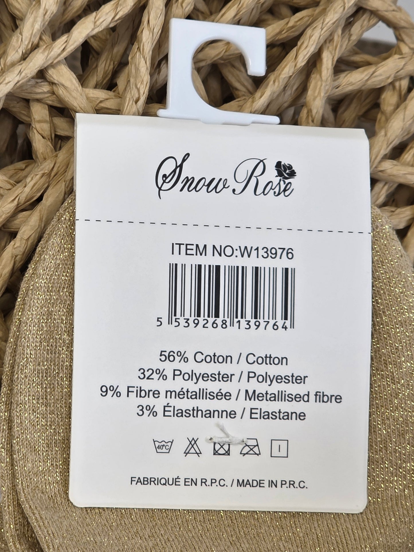 BLONDASSE - Socquette à Paillette Taupe