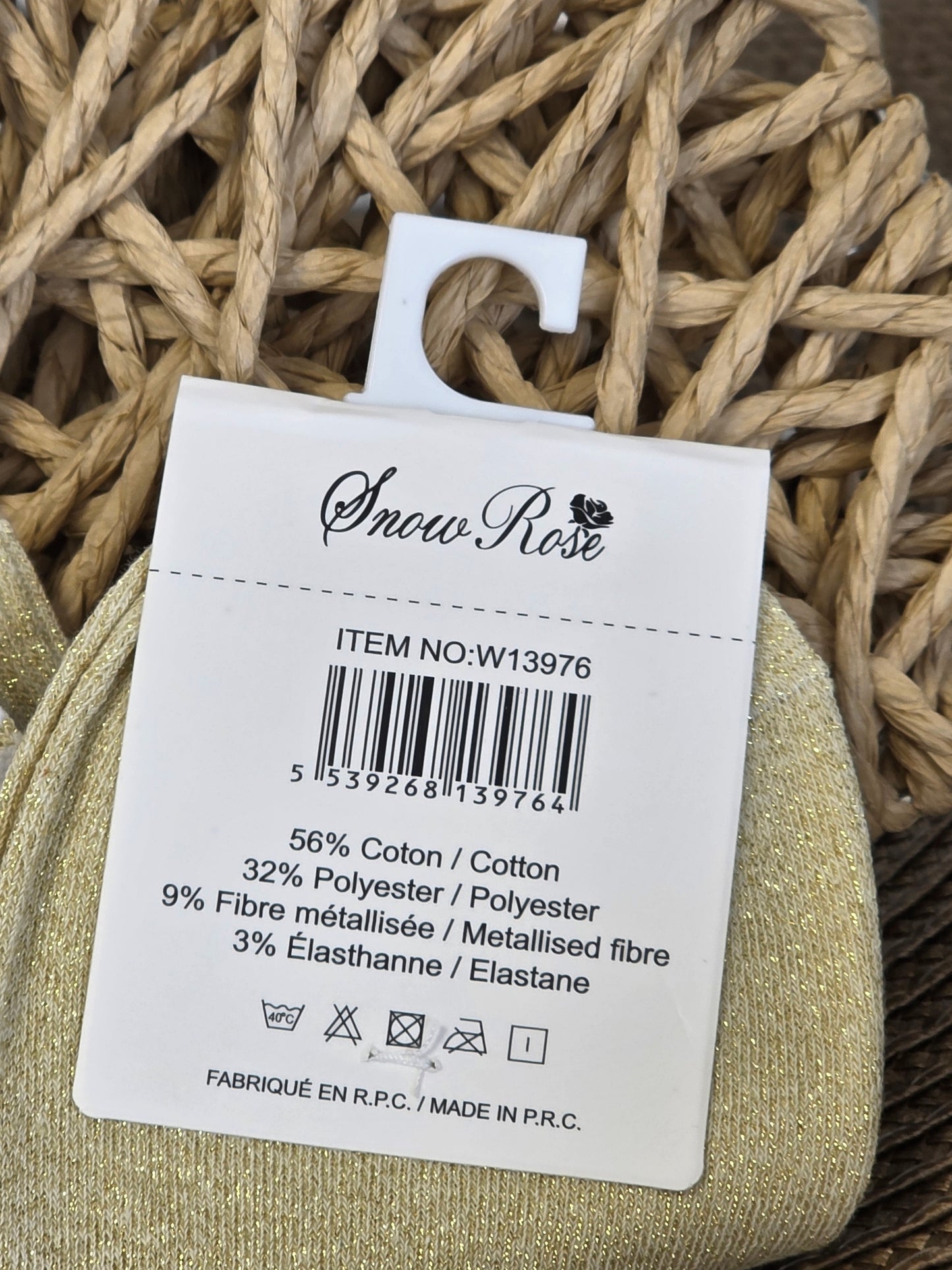 BLONDASSE - Socquette à Paillette Beige N° 3