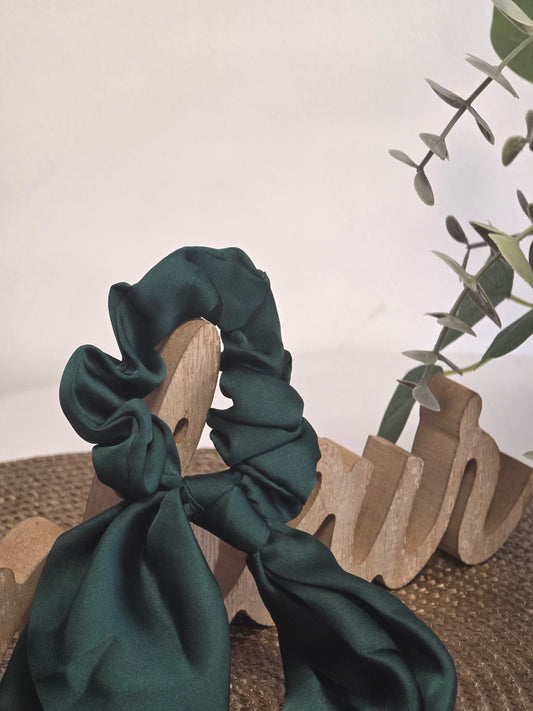 Le Chouchou Foulard Satiné Vert