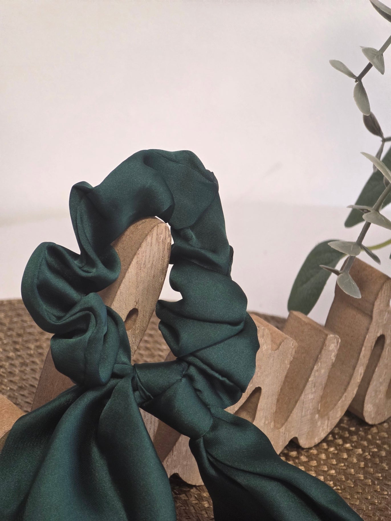 Le Chouchou Foulard Satiné Vert