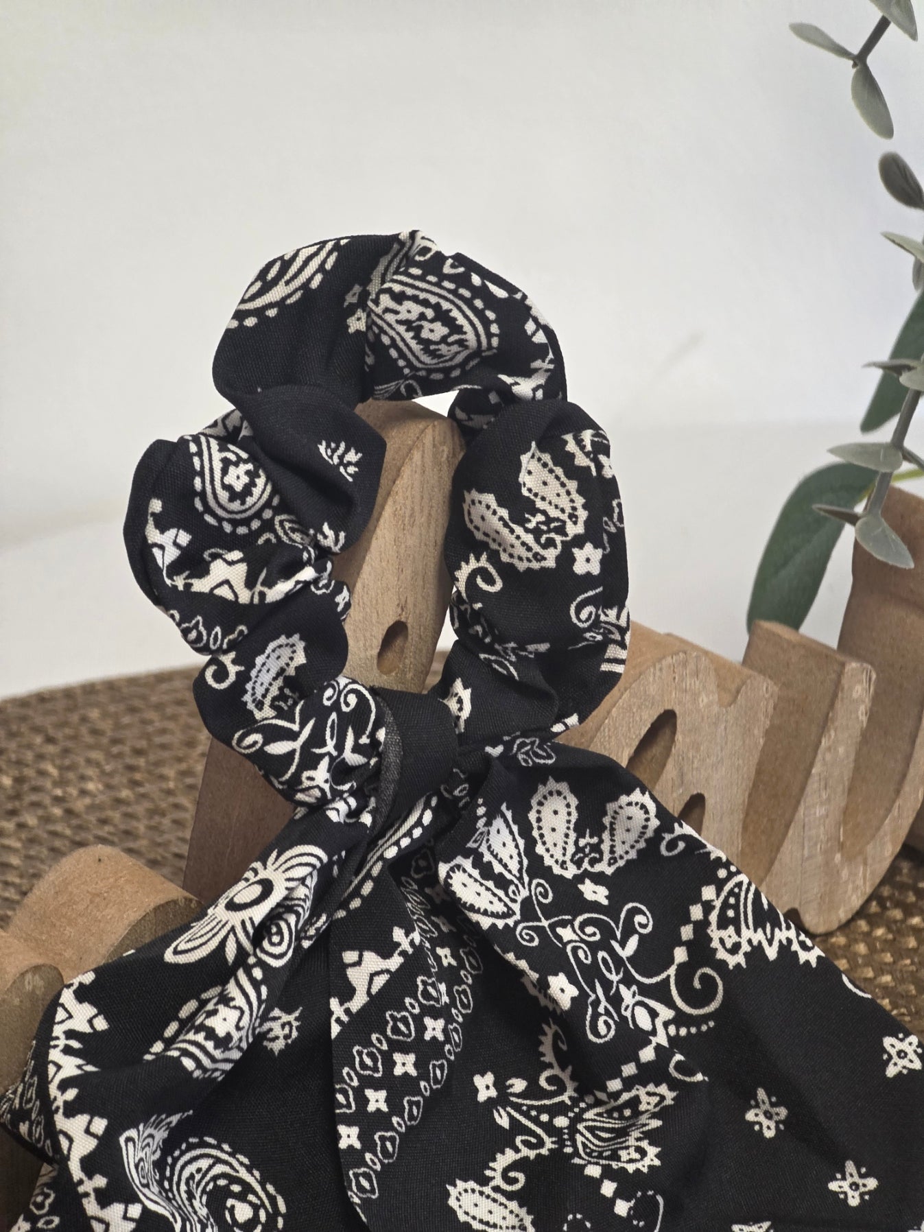 Le Chouchou Foulard Bandana Noir