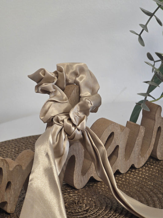 Le Chouchou Foulard Satiné Beige