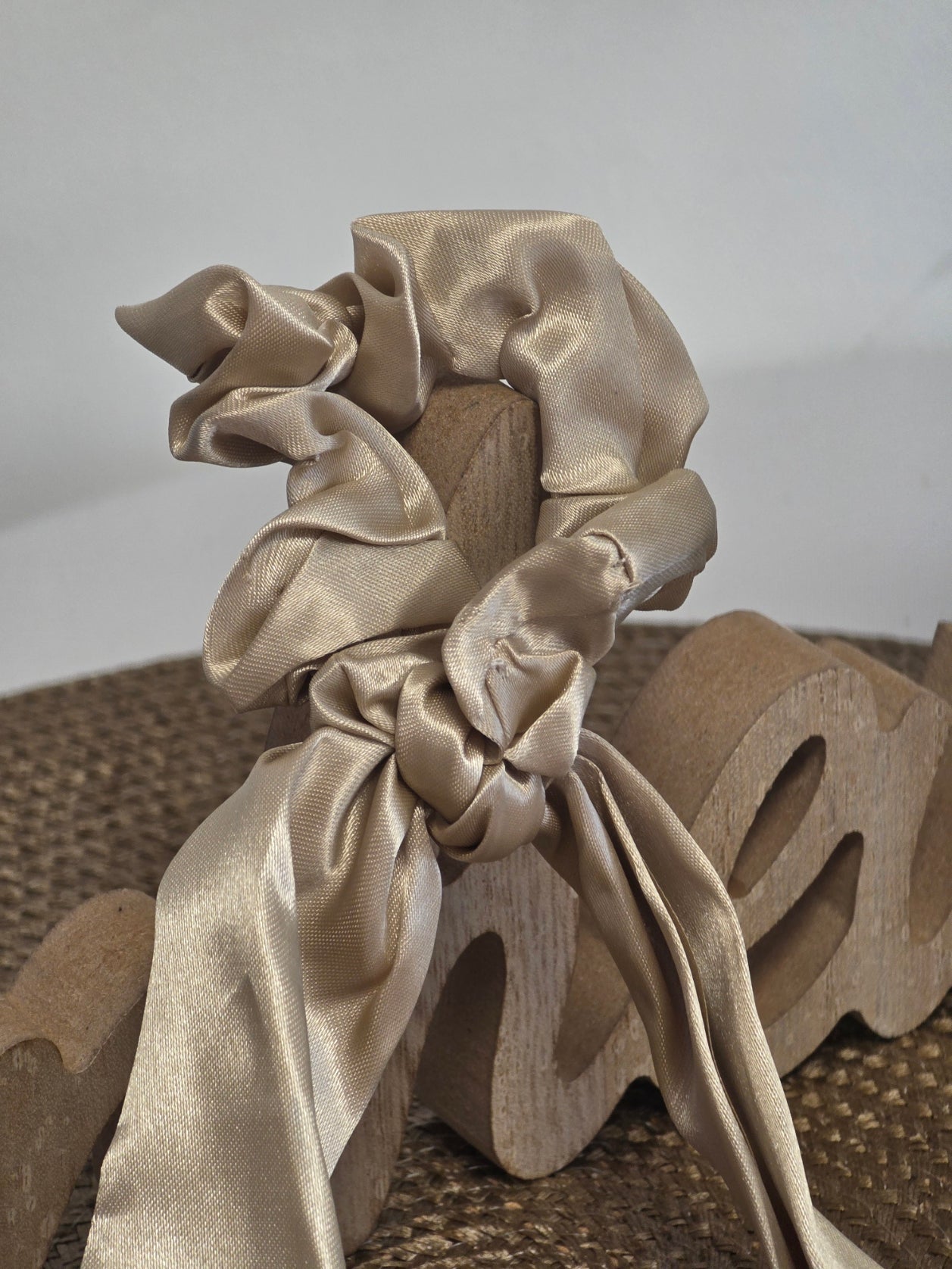 Le Chouchou Foulard Satiné Beige