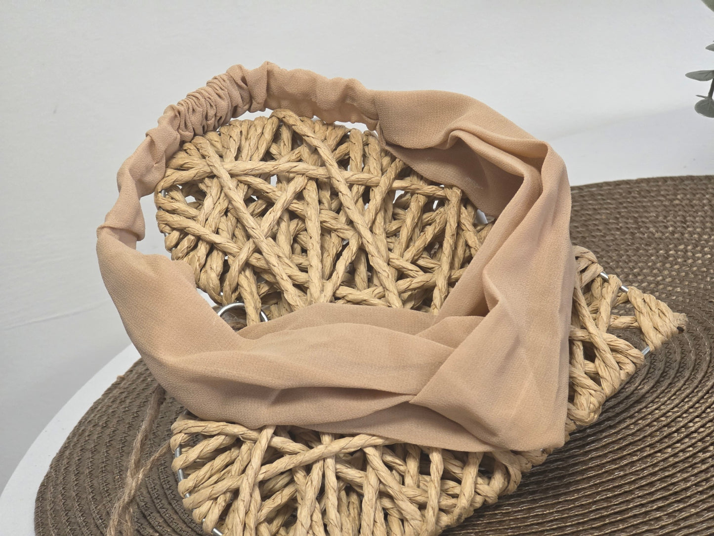 Bandeau Voilage Beige