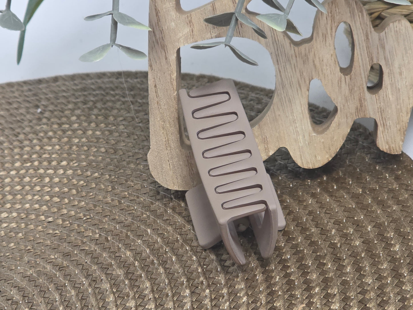 Petite Pince à Cheveux Skincard Taupe