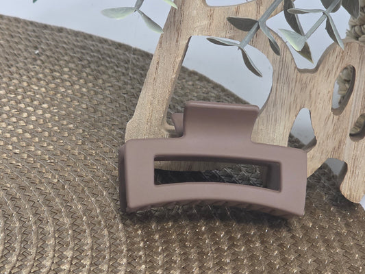 Petite Pince à Cheveux Skincard Marron