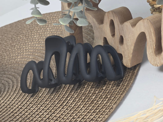 Pince à Cheveux Zig Zad Noir