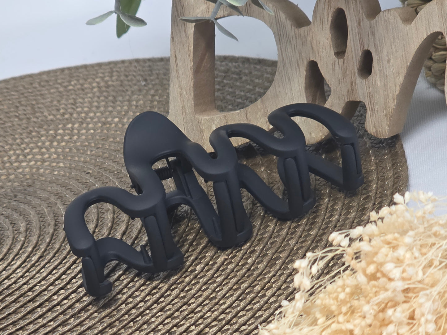 Pince à Cheveux Zig Zad Noir