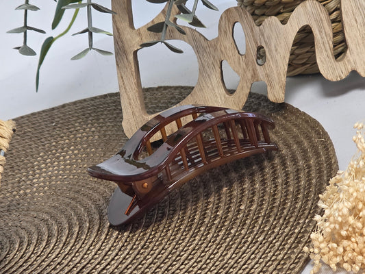 Pince à Cheveux Marron Léopard