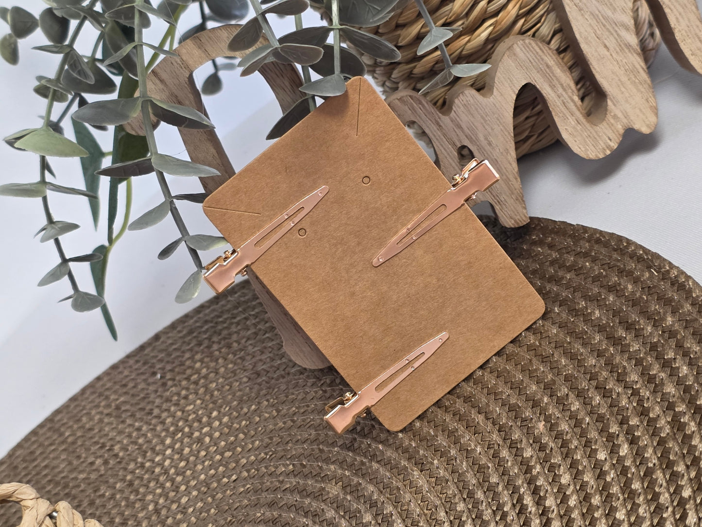 Pince à Cheveux Plate Ton Rosé Beige - Lot de 3