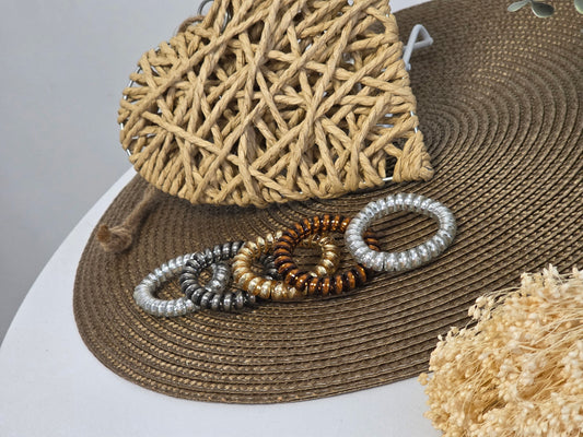 Les Elastiques à Spirales - Lots de 5 Elastiques Multicolore