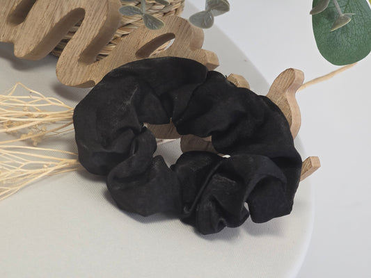 Chouchou Noir Satiné