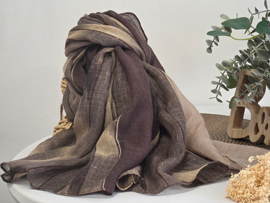 Foulard Femme Automne Hiver Marron