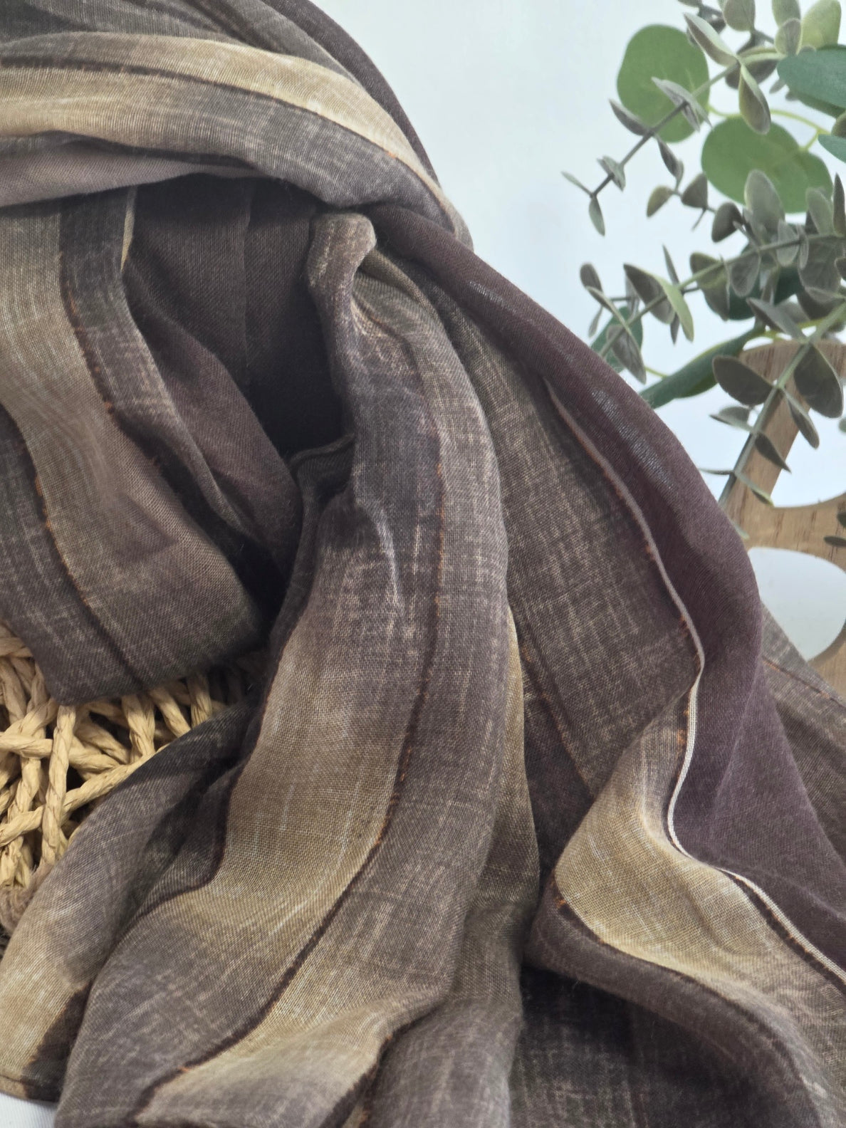 Foulard Femme Automne Hiver Marron