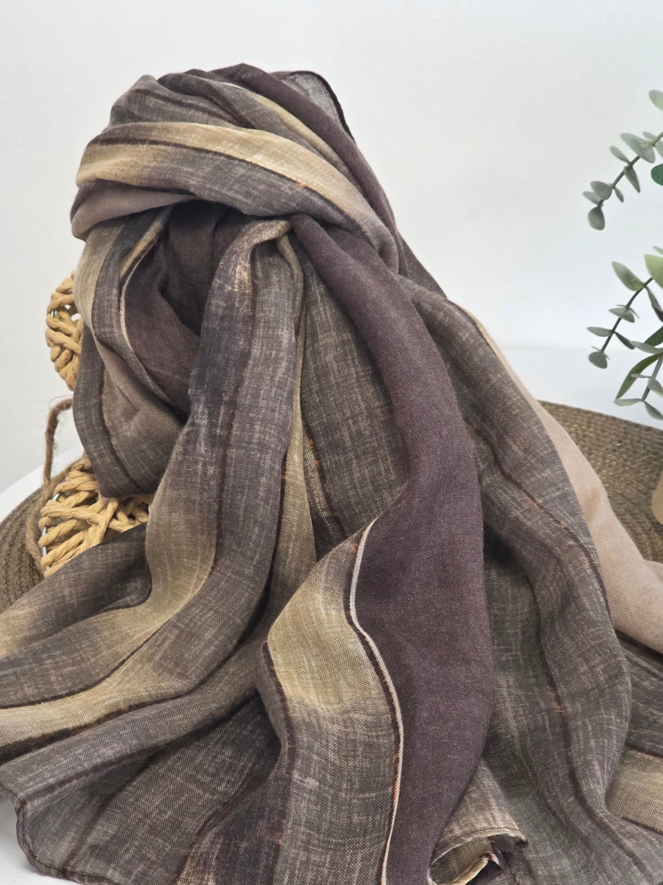 Foulard Femme Automne Hiver Marron