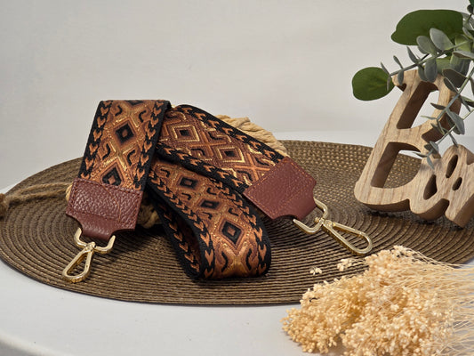 Bandoulière de Sac Choco Camel - N°16