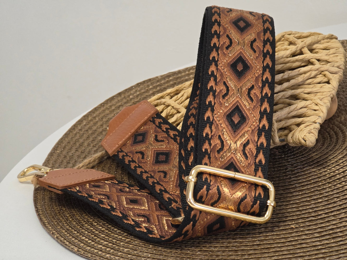 Bandoulière de Sac Camel Noir - N°17