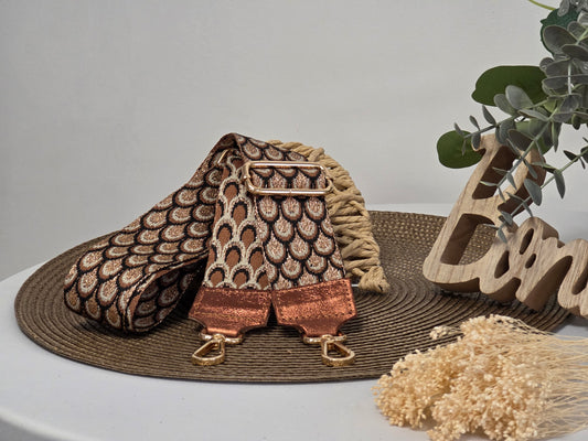 Bandoulière de Sac Camel Métallisé - N°8