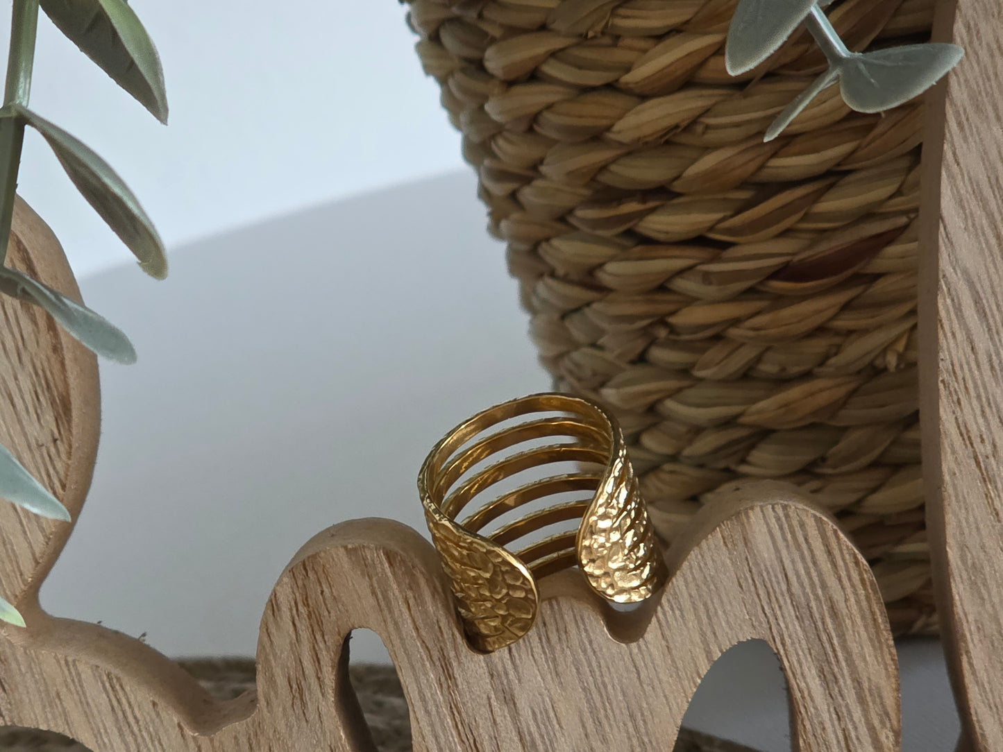 Notre Collection de Bijoux - Bague Ajouré Doré