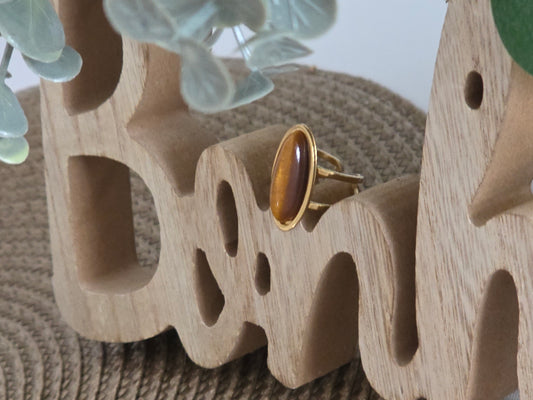 Notre Collection de Bijoux - Bague Œil de Tigre