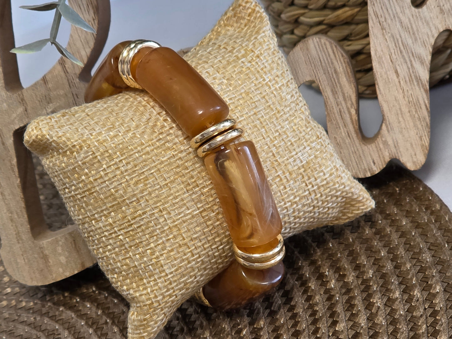 Bracelet Jonc Camel Doré