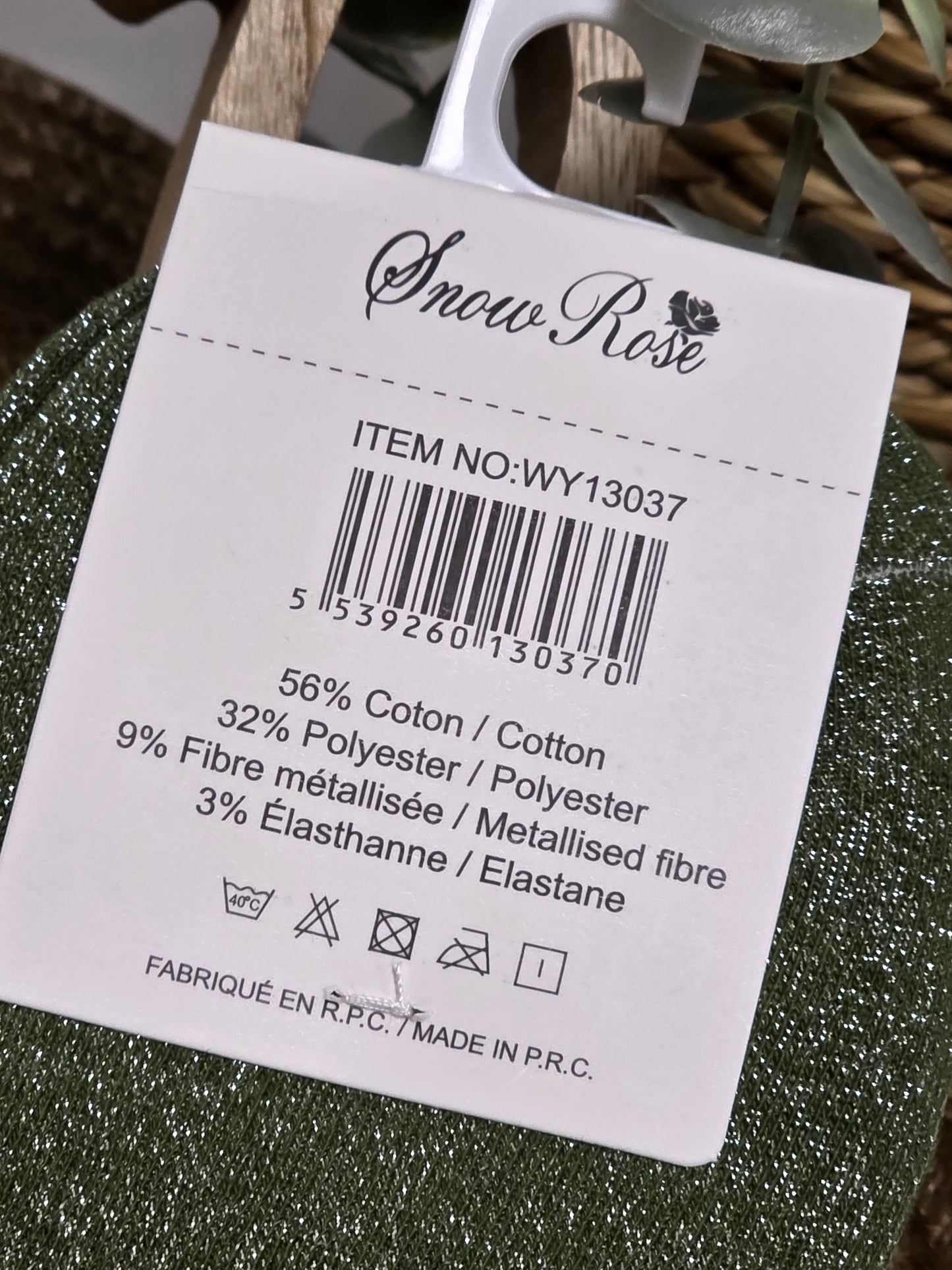 DELIRANTE - Chaussette à Paillette Kaki