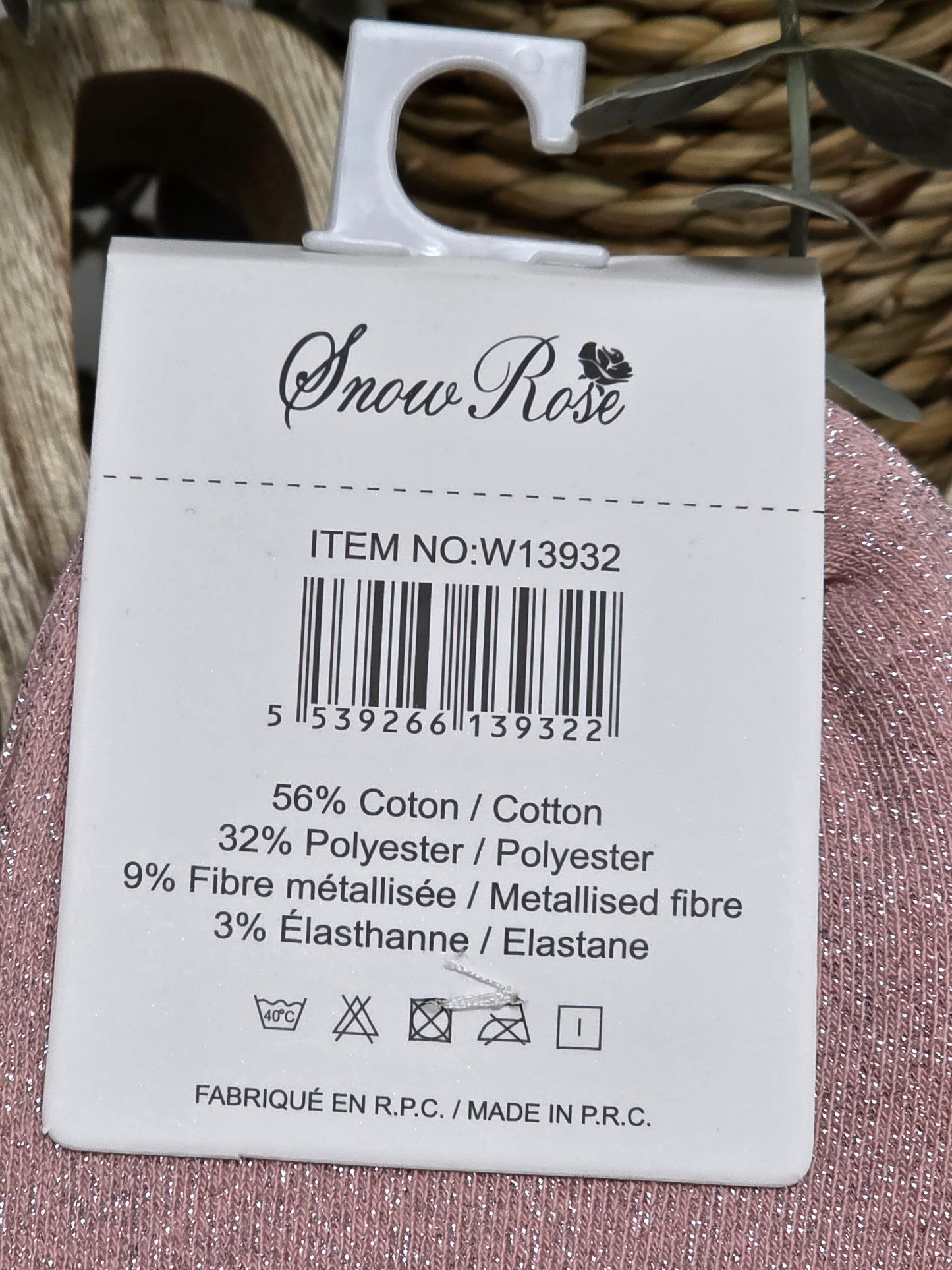 PRECIEUSE - Chaussette à Paillette Rose