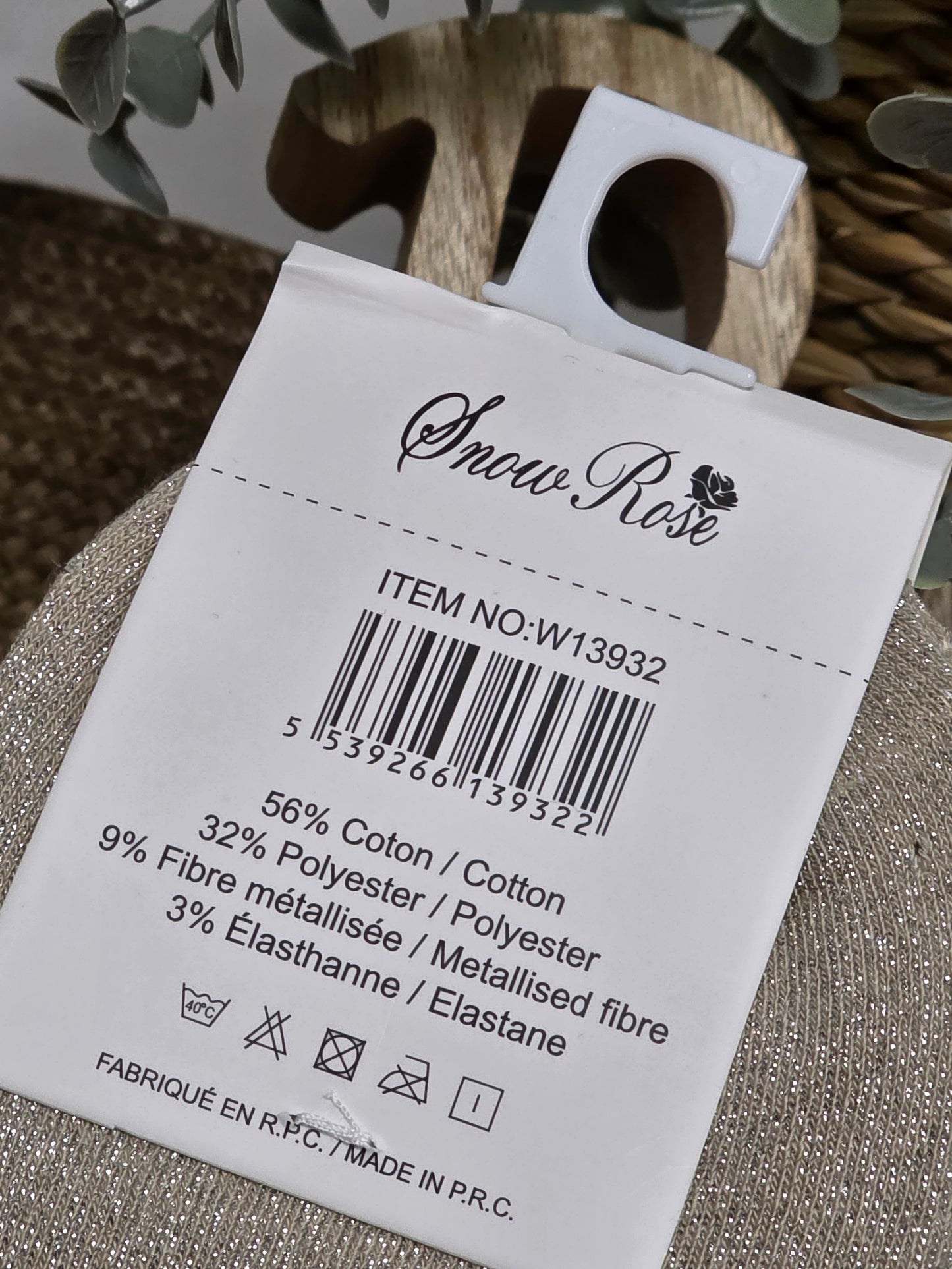 PRECIEUSE - Chaussette à Paillette Taupe