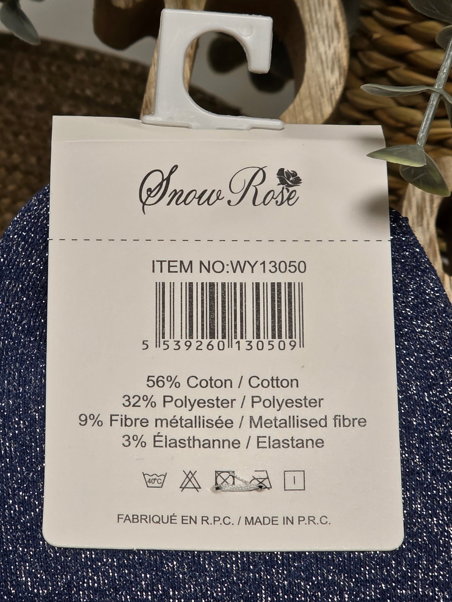 AIGRIE - Chaussette à Paillette Bleu