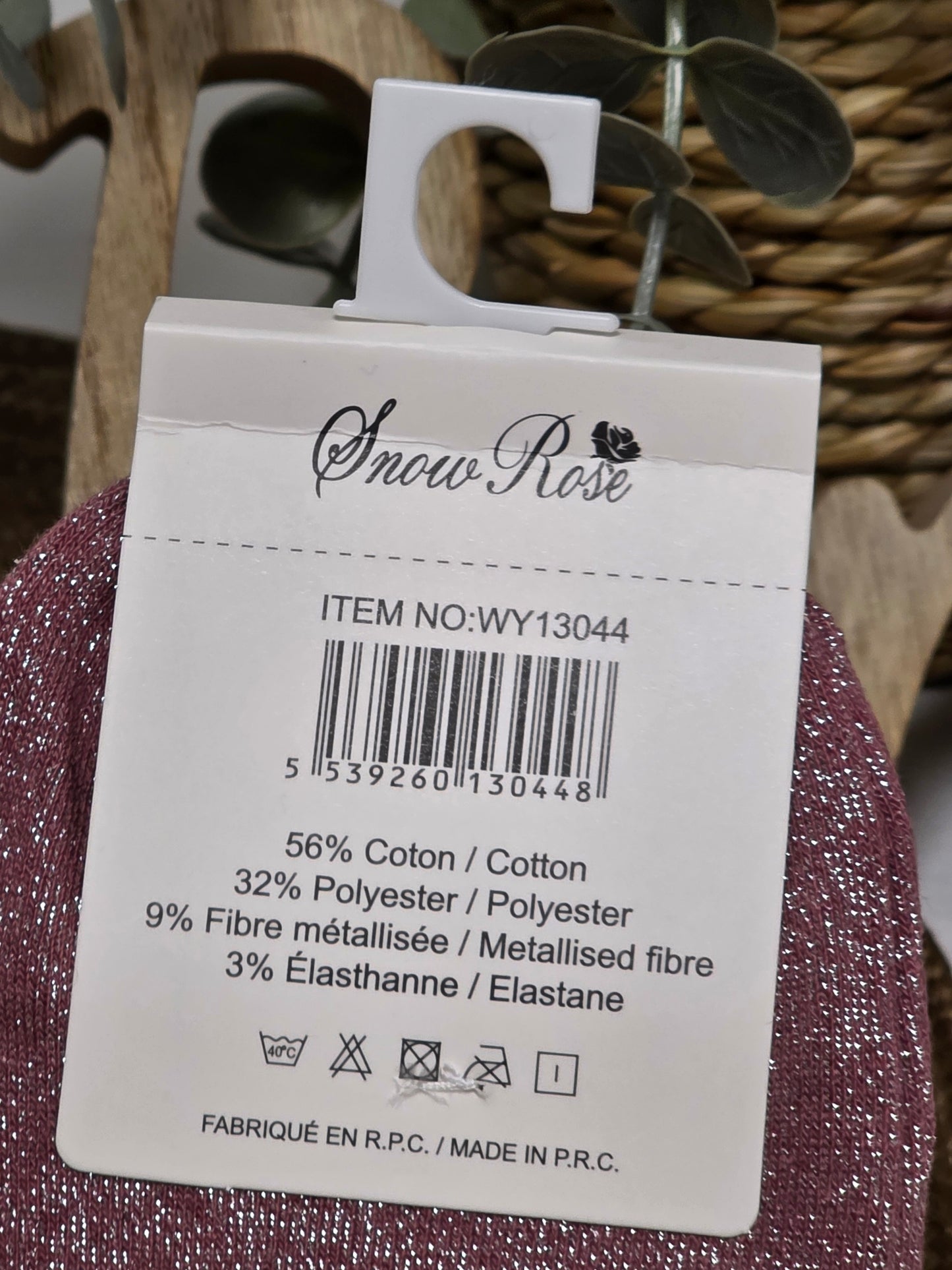 BLONDASSE - Chaussette à Paillette Violine