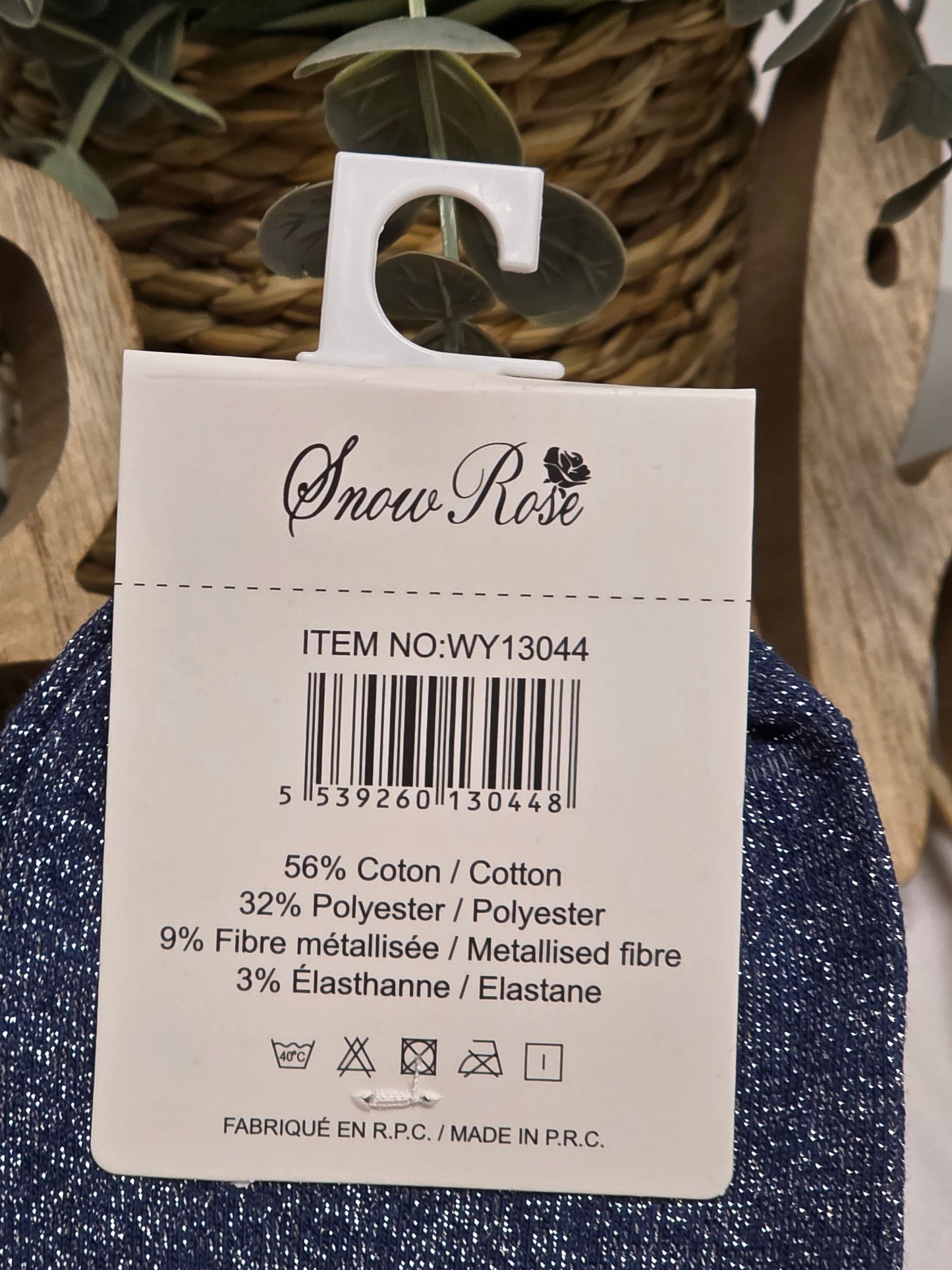 BLONDASSE - Chaussette à Paillette Bleu