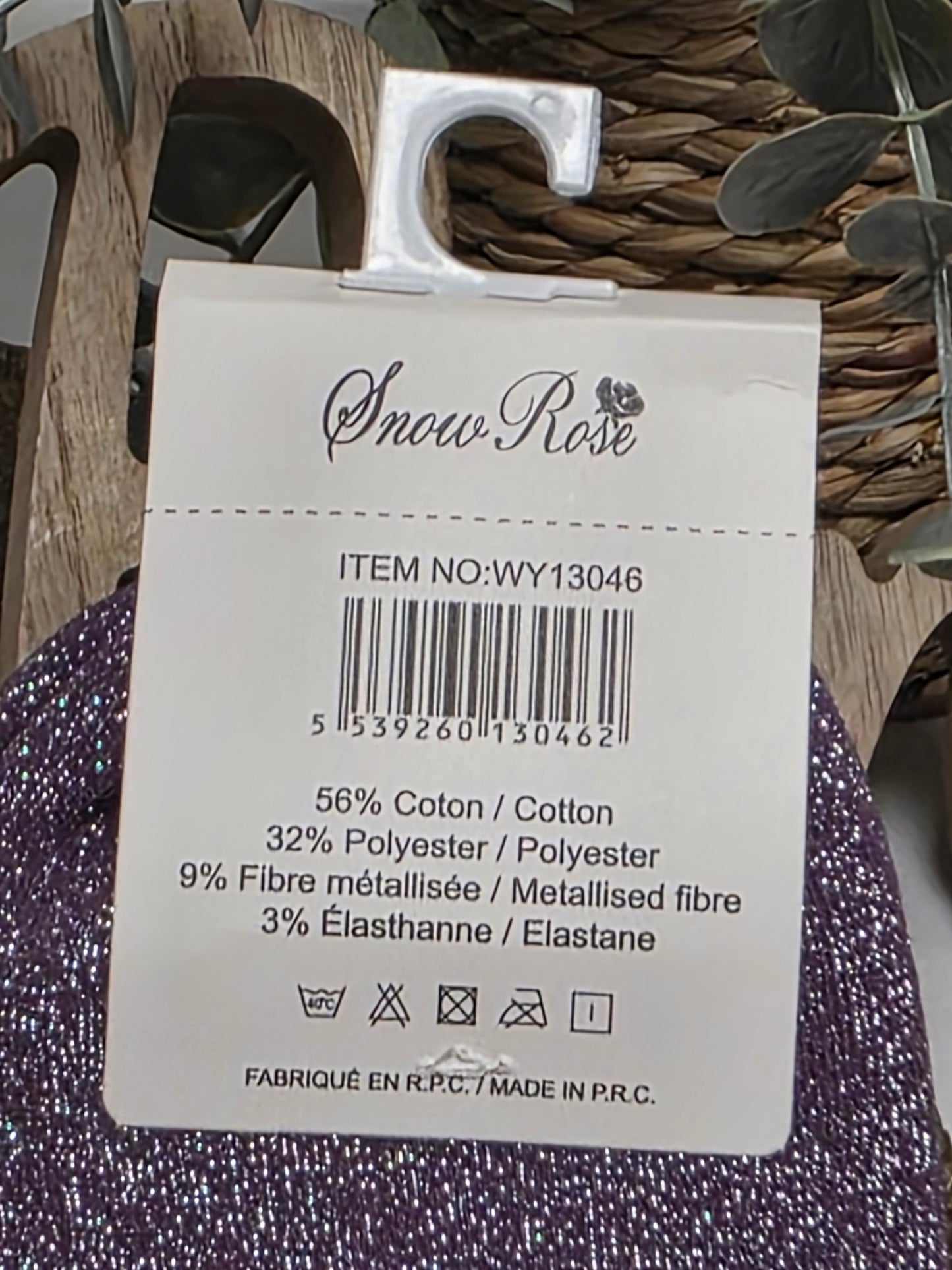 JOLIE NANA - Chaussette à Paillette Violet