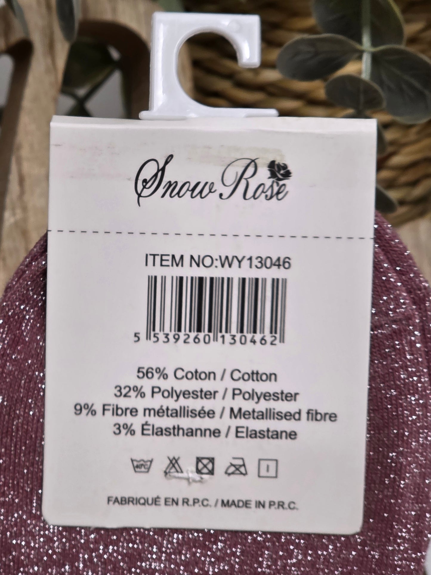 JOLIE NANA - Chaussette à Paillette Violine