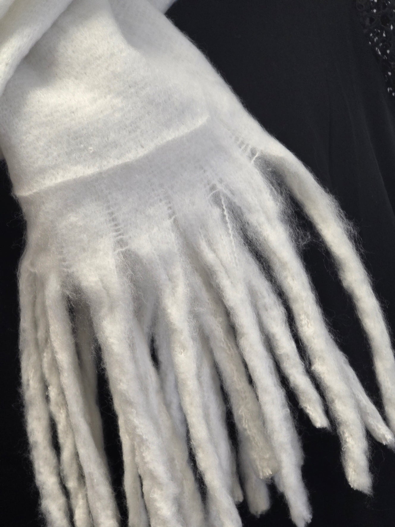 Echarpe Femme Automne Hiver Blanche