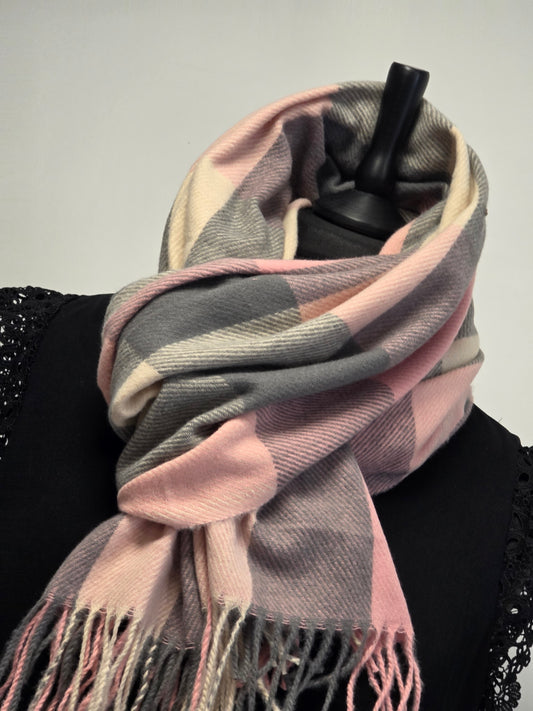 Echarpe Femme Tons Rose Bonbon