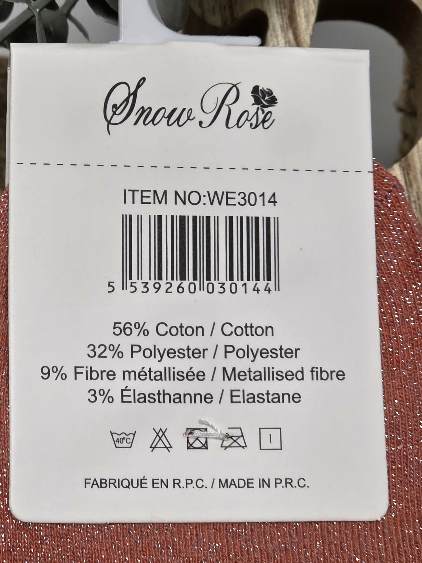 ADORABLE - Chaussette à Paillette Enfant Corail Foncé